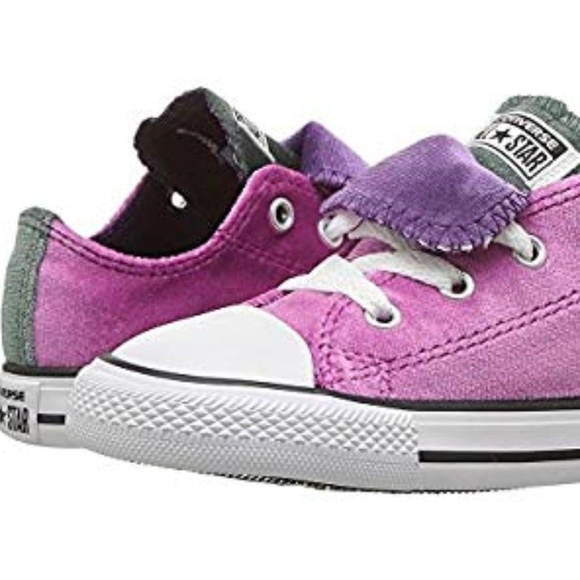 Converse All-Star Velvet Double Tongue Sneakers - Picture 4 of 5